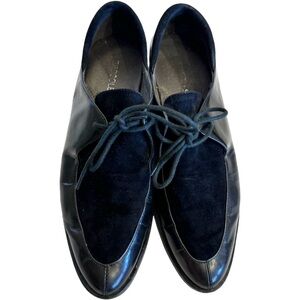 Aerosoles Oxford East Village Black Lace Up Leather Loafers Shoes Sz 9.5
